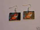 CLEARANCE  Winnie the Pooh Owl square fun wire earrings