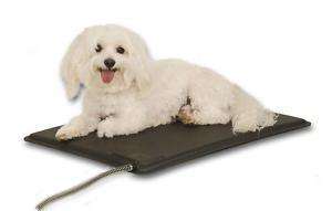   Lectro Kennel Outdoor Indoor Heated Dog Pet Pad w/ Cover Small KH1000