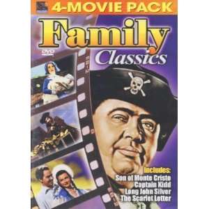   of Monte Cristo, Captain Kid, Long John Silver, Scarlet Letter)   DVD