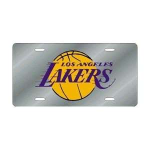  Los Angeles Lakers Laser Cut Silver License Plate Sports 