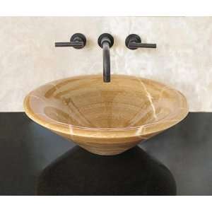 Luxexclusive Stone Vessel Sink Mimosa Large CR. 19.5L x 19.5W x 6 