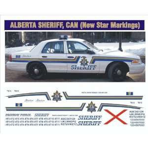   SHERIFF, CANADA (NEW STAR MARKINGS) POLICE DECALS