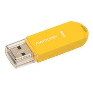  Memorex Mini Traveldrive 98420 4 Gb Flash Drive Yellow Usb 
