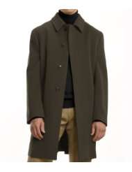 Merino Wool Topcoat Three Quarter Length Extended Sizes