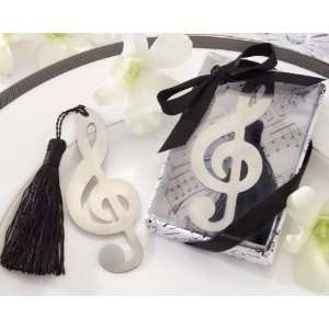 Timeless Duet Brushed Metal Openwork Bookmark with Elegant Silk 