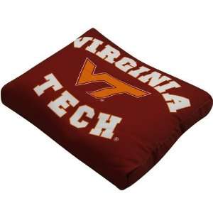   Virginia Tech Hokies Maroon Microbead Travel Pillow