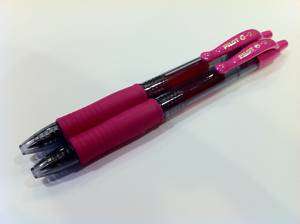 pack Pink Ink G2 Pilot Retractable Gel Pen NEW  