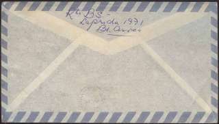 ARGENTINA TO CANADA CANADIAN FIRST FLIGHT AIRMAIL COVER  