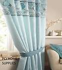 superb duck egg blue embroidered pencil pleat fully lined curtains
