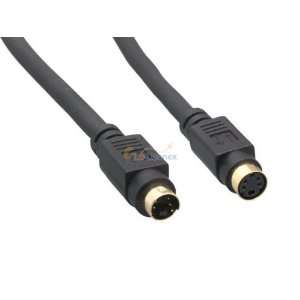   Video Mini DIN4 M/F Extension Cable Gold Plated Connector Electronics