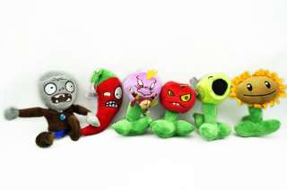 Plants VS Zombies Soft Plush Toy With Sucker A full set of 12  
