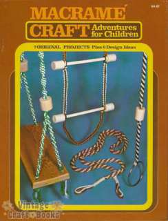 Macrame Craft Adventures for Children Patterns Hammock  