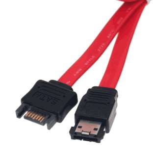 SATA Male plug to ESATA Female cable 0.3m for PS3 HDD  