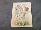 Vintage Valentine Greeting Postcard c 1900s  