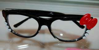   Sunglasses Black w/Red Bow & Beard Clear Glasses Nerd Wayfarer  