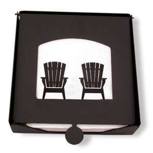    Wrought Iron Adirondack 2 Piece Napkin Holder