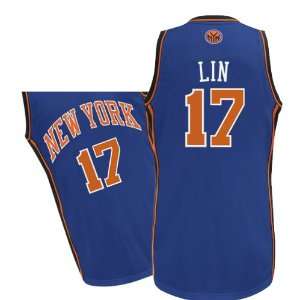 New York Knicks #17 Jeremy Lin Blue Basketball Jersey Sports Jerseys 
