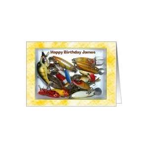  Happy Birthday Fishing Tackle for James Card Health 