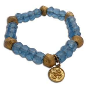  Ganesh Om Mala Bracelet Blue Jewelry