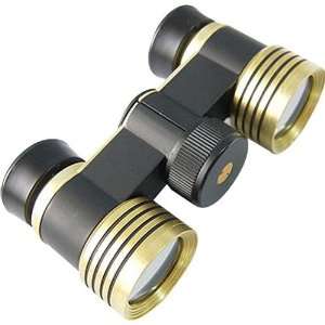  Bower B0327 3x27 Opera Glasses   Black with Gold Accents 