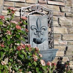  The Bordeaux   Outdoor Wall Fountain   Slate Grey   Water 