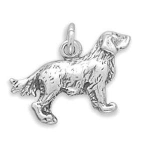    Dog Breed   Golden Retriever Charm Sterling Silver Jewelry