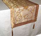   SHEER RUST/PINK TABLE RUNNER INDIAN TABLE TOPPER LG 72 HAND MADE NEW