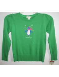 OshKosh Bgosh Girls Penguin Pullover Sweater   Size 10, Green