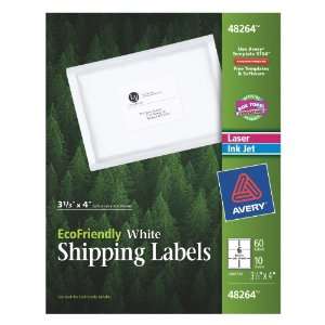  Avery EcoFriendly Labels for Laser and Ink Jet Printers, 3 
