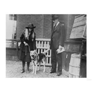  Franklin Roosevelt and Daughter at Dog Show Photograph 