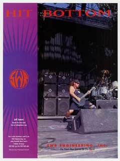1993 Pearl Jam Jeff Ament SWR Bass Systems Photo Ad  