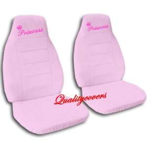  2 Sweet pink Princess car seat covers, for a 2004 Toyota 
