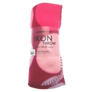 Ikon Design Pink Fleece Throw  (FTS056093) [Kitchen & Home 