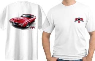 1969 Pontiac Firebird Trans Am Muscle Car Cartoon Tshirt #9485  
