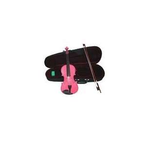   MV300PK 1/10 Size Pink Violin with Case Musical Instruments