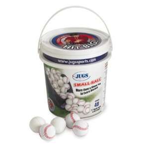JUGS Small Balls 48 Count Bucket   White or Optic Yellow  