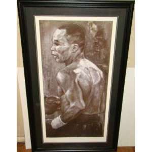   HUGE Framed Lithograph   Framed Boxing Photos, Plaques and Collages