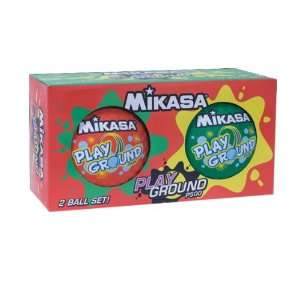  Mikasa Two 5 Playground Ball Set (PG52) RED/LIME SET 5 