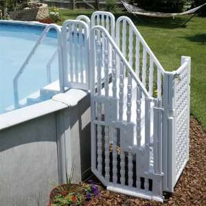   wave   Blue Wave Easy Pool Step Entry System Patio, Lawn & Garden