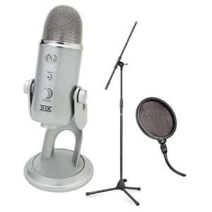   Bundle w/Boom Microphone Stand & Pop Filter Musical Instruments