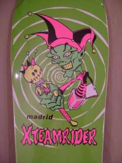 Madrid John Lucero XTEAMRIDER JESTER Skateboard Deck LIME  