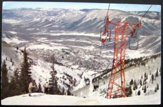 Aspen CO~ 1950s Bell Mountain Chair Lift # 5 SKI SKIING  