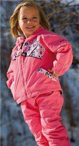 COLUMBIA GIRLS 4T 4 2PC SNOWSUIT PANTS SNOW SKI BIBS JACKET COAT SET 