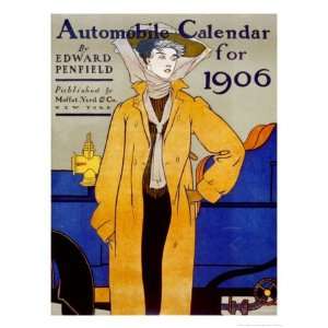  Cover for Automobile Calendar of 1906 Giclee Poster Print 