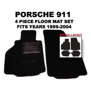 1999   2004 Porsche 911 OEM *BLACK* Floor Carpet Mats Matting (Two 