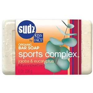 Sudz by Kiss My Face Bar Soap, Sports Complex, jojoba et eucalyptus, 8 