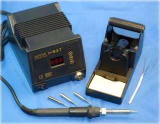 Aoyue 937 ESD Safe Soldering Iron System 4 tips  