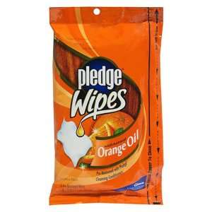  Pledge Wipes, with Natural Orange Oil, 18 Pre Moistened 