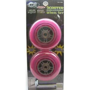  SET of 4 Green Wheels for Razor Scooter W/abec5 Bearing 