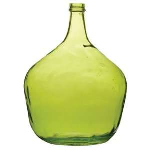  Vietri Recycled Prism Glass Green Bottle